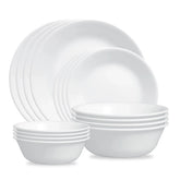 Corelle® Winter Frost White 16-piece Mugless Dinnerware Set, Service for 4