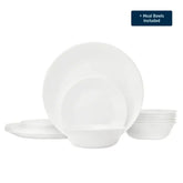 Corelle® Winter Frost White Dinnerware Set – Service for 8 + Meal Bowls