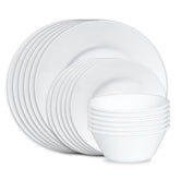 Corelle® Dazzling White Wide Rim 18pc Set, Service for 6