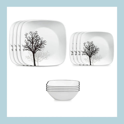 Corelle® Timber Shadows 12-piece Dinnerware Set, Service for 4