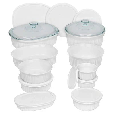 CorningWare® French White® 20-piece Bakeware Set