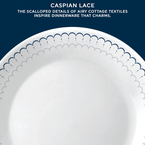 Corelle® Caspian Lace 66-piece Dinnerware Set, Service for 12