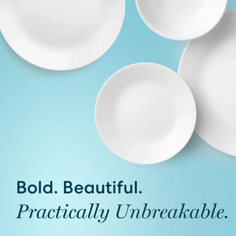 Corelle® Winter Frost White 12-piece Dinnerware Set, Service for 4