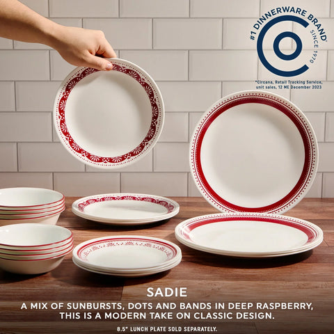 Corelle® Sadie 18-piece Dinnerware Set, Service for 6