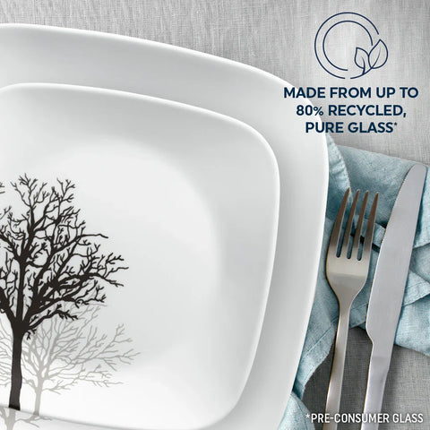 Corelle® Timber Shadows 12-piece Dinnerware Set, Service for 4