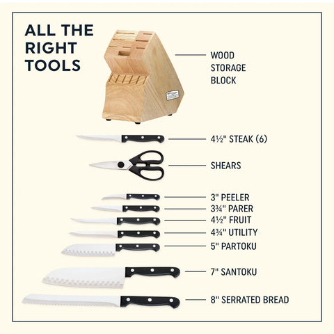 Chicago Cutlery® Essentials™ 15-piece Block Set