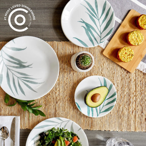 Corelle® Solar Print 18-piece Dinnerware Set, Service for 6