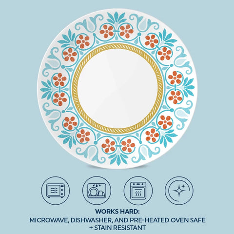 Corelle® Global Collection Terracotta Dreams, 8.5” Salad Plates, 6-pack