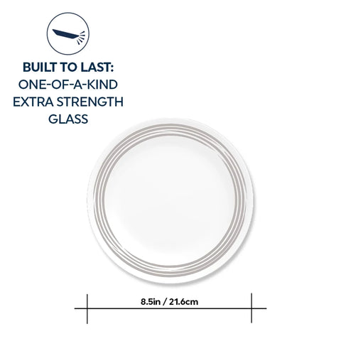 Corelle® Brushed Silver 8.5" Salad Plate