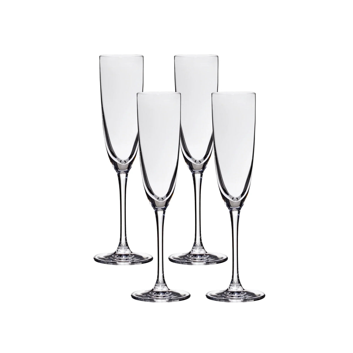 Lucaris Tokyo Temptation Champagne Glasses (4-Pieces), 5-ounce, Dishwasher Safe, Lead-free Crystalline