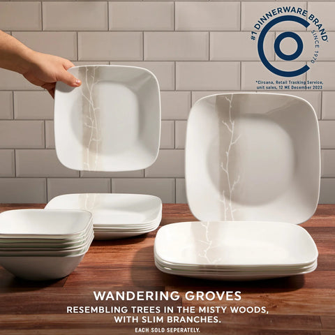 Corelle® Square Wandering Grove 22-ounce Cereal Bowl